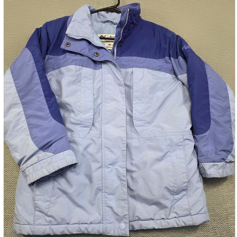 Columbia‎ Sportswear Blue Colorblock Winter Jacket Youth 10/12 Insulated Coat